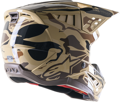 Alpinestars SM5 Mineral Helmet Dark Brown / Kangaroo Matte - Size Medium