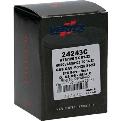 Vertex Cast Race Piston Kit 53.96mm for Husqvarna and KTM Engines (Part #24243C)