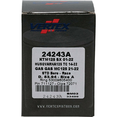 Vertex Piston Kit Cast Race 53.94mm/Standard for Husqvarna and KTM