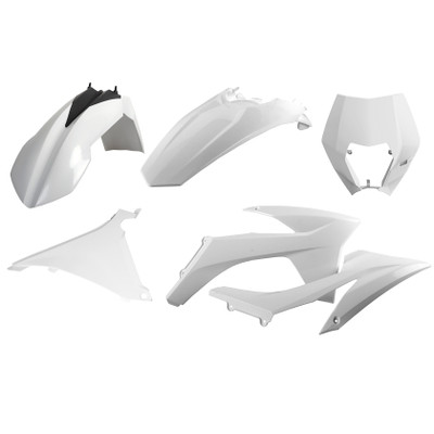 POLISPORT Enduro Kit with Mask for KTM - White (Part #90854)