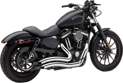 COBRA Speedster Swept Short Exhaust System for Harley-Davidson XL '14-'20 - Chrome (Part #6233)