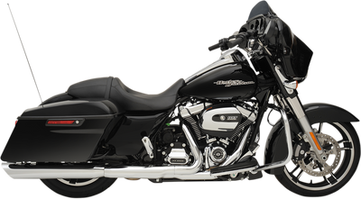 DRAG SPECIALTIES 3-1/2-Inch Slashdown Slip-On Mufflers Chrome H00963