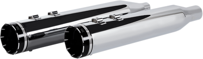 Khrome Werks 4-1/2" HP-Plus® Slip-On Mufflers for Touring Models - Chrome with Tracer, Part 202735