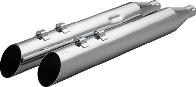 Khrome Werks HP-Plus® Slip-On Mufflers for Trike and Twin Cam with 4-Inch Slash Up Design – Chrome 40FSL-1021-CHR