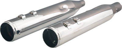 Khrome Werks 4-1/2 inch HP-Plus Slip-On Mufflers with Race Tip - Chrome - M8 (Part Number 202935)