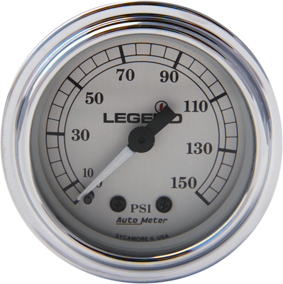 Legend Suspension Fairing Mounted LED Backlit PSI Gauge - Silver (Part #2212-0485)