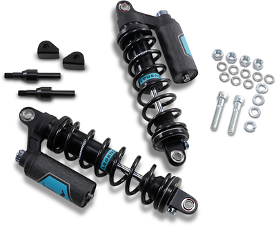 Legend Suspension Revo ARC Piggyback Shocks - 13-inch Heavy Duty Black for Harley-Davidson FXR '84-'00 - Part Number 1310-1899