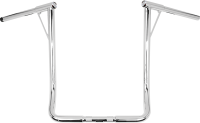 BURLY BRAND Louie Handlebar - Louie B - 19 Inch Chrome (Part Number: B12-7006C)