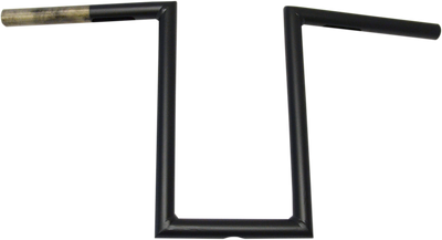 LA Choppers Narrow-Z Old School Handlebar - 12 inch Flat Black LA-7380-12M