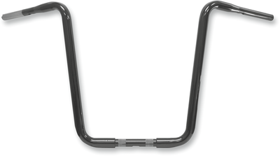 LA CHOPPERS 1-1/4 inch Ape Hanger Handlebar - 18 inch TBW Black (Part LA-7310-18B)