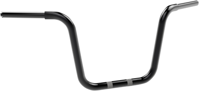 KHROME WERKS 1-1/4 Inch Fat Center Bobber Ape Handlebar - 12 Inches, Black - Part 300451