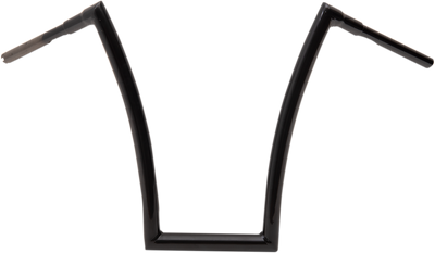 Todd's Cycle 1-1/2 inch Gloss Black Handlebar - 20 inch with Internal Wiring Slots and Notched for Electronic Throttle