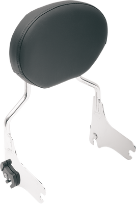 Drag Specialties Seats Oval Sissy Bar Pad – Smooth Black for FL '99-'22 (Part #0822-0431)
