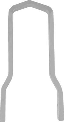 DRAG SPECIALTIES Square Sissy Bar - Chrome - 11.10 inches Height x 6.69 inches Width - Part Number X08-0046CS