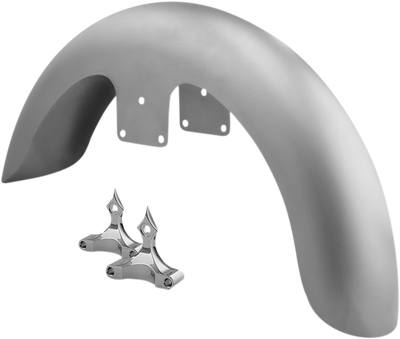 RC Components Front Fender Kit with Chrome Adapters for 26-Inch Wheels - 6-Inch Wide, Part #FNDRKT14-26