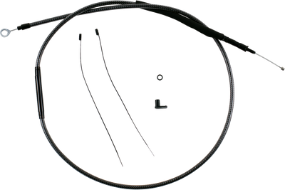 MAGNUM SHIELDING Redesigned Polished KARBONFIBR Clutch Cable - 75-3/4" (Part Number 7236-75)