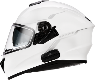 SENA OutForce Helmet 2XL Glossy White OUTFORCE-GWXXL - Advanced Safety and Communication Features