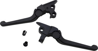 PSR Anthem Adjustable Lever Set for Harley Models - Black (Part Number 12-00666-22)
