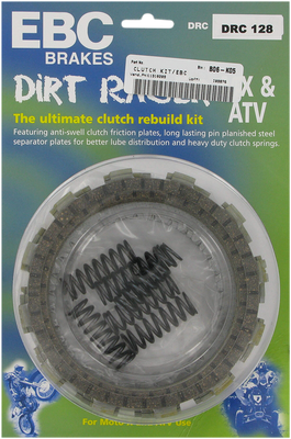 EBC Yamaha DRC109 Heavy-Duty Clutch Kit with Anti-Swell Alloy-Impregnated Facings