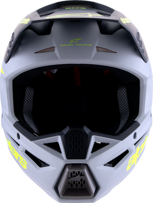 Alpinestars SM3 Radium Helmet 2XL Matte Gray/Black/Yellow Fluo Part 8300826-9510-XXL