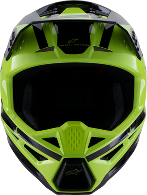 Alpinestars SM3 Helmet - Heat Gloss Yellow Fluo/Black - Small (Part #8301026-5011-S)