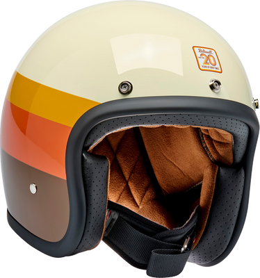 BILTWELL Bonanza 20th Anniversary XS Motorcycle Helmet - Durable ABS Shell with Hand-Painted Finish