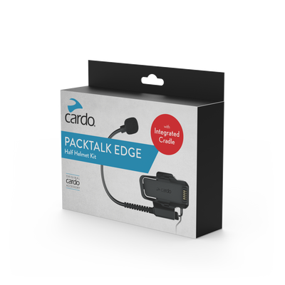 CARDO PT Edge Half Helmet Kit with Interchangeable Boom & Wired Microphone (Part ACC00022)
