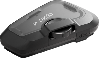 CARDO Freecom 4x Bluetooth Headset Single FRC4X003 - Long Range Motorcycle Intercom with Voice Control and Music Sharing