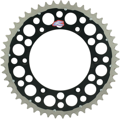 Renthal Twinring™ 50 Tooth Rear Sprocket for Kawasaki/Suzuki - Black (Part 1120-520-50GPBK)