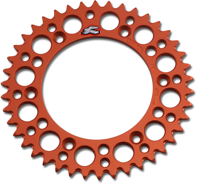 RENTHAL Rear Sprocket - Aluminum 42 Tooth - Orange - Part Number 224U-520-42GPOR