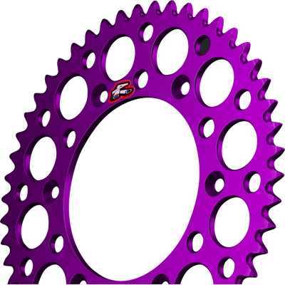 RENTHAL 150U-520-51GBPE Rear Sprocket for Yamaha - 51 Tooth Aluminum, Purple