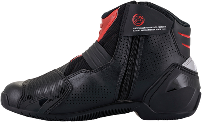 Alpinestars SMX1-R V2 Motorcycle Boots - Black/Red, US 12.5 / EU 48, Part Number 2224021-13-48