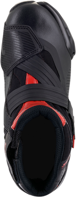 Alpinestars SMX1-R V2 Motorcycle Racing Boots - Black/Red, US 6.5 / EU 40, Part #2224021-13-40