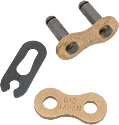DID 520 MX Connecting Link with Clip - Gold RJ520MX
