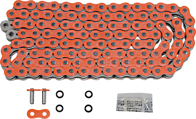 EK 520 MVXZ2 Chain with Orange Finish - 120 Links, Part Number 520MVXZ2-120/O