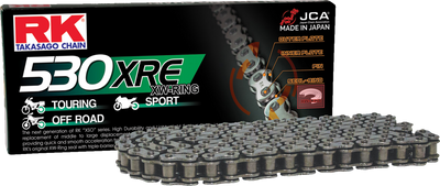 RK 530 XRE Drive Chain – 122 Links for Mid-Size Motorcycles