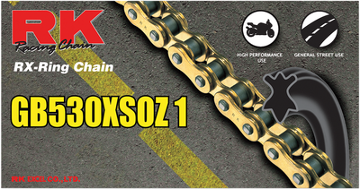 RK 530 XSOZ1 Chain - 100 Feet for Enhanced Strength and Reduced Weight