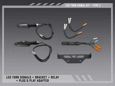 Yoshimura Part 12551-TSB V2 Fender Eliminator Kit for OEM Turn Signal Bracket