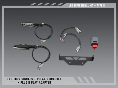 Yoshimura V2 Fender Eliminator Kit for Motorcycle with OEM Taillight - Part No. 075BG-STD-B-K