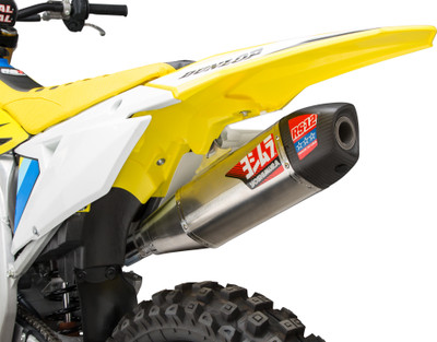 Yoshimura RS-12 Signature Series Exhaust System for Dirt Bikes with Carbon Fiber End Cap (Part Number 219220S320)