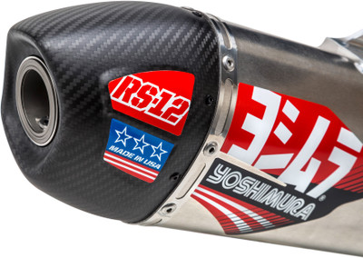 Yoshimura RS-12 Signature Series Exhaust System for Dirt Bikes with Carbon Fiber End Cap (Part Number 219220S320)
