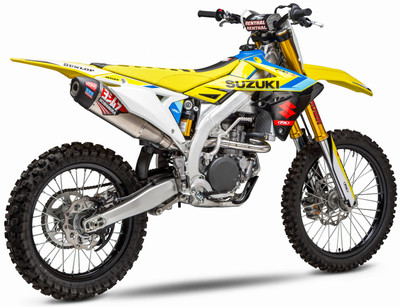 Yoshimura RS-12 Signature Series Exhaust System for Dirt Bikes with Carbon Fiber End Cap (Part Number 219220S320)