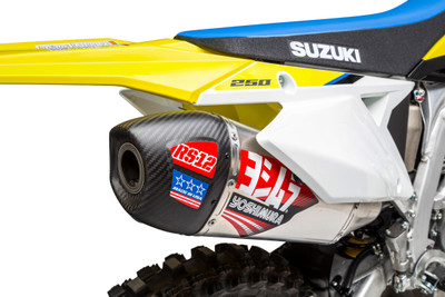 Yoshimura RS-12 Signature Series Exhaust System with SS Aluminum and Carbon Fiber for Dirt Bikes