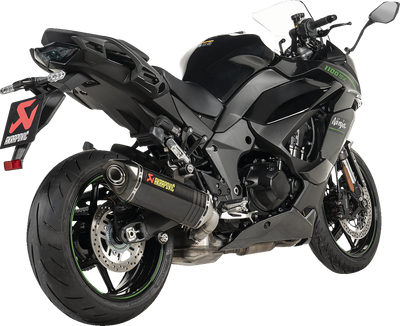 AKRAPOVIC Slip-On Line Muffler for Kawasaki Ninja 1000 SX & Ninja 1100 SX - Carbon Fiber (Part S-K10SO32-HRC)