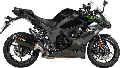 AKRAPOVIC Slip-On Line Muffler for Kawasaki Ninja 1000 SX & Ninja 1100 SX - Carbon Fiber (Part S-K10SO32-HRC)