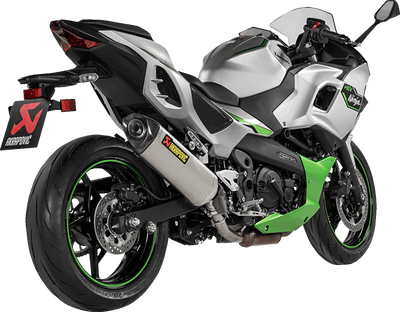 AKRAPOVIC Slip-On Line Titanium Muffler for Ninja 7/Z7 Hybrid – Part S-K4SO9-HRT