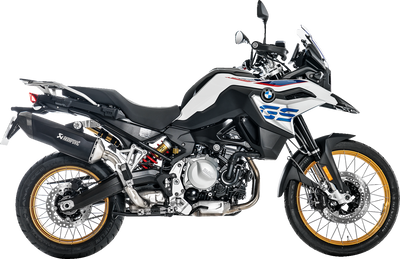 AKRAPOVIC Slip-On Line Muffler for BMW F850GS - Titanium Black, Part Number S-B9SO3-HFBFCTBL/1