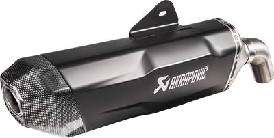 AKRAPOVIC Slip-On Line Muffler for BMW F850GS - Titanium Black, Part Number S-B9SO3-HFBFCTBL/1