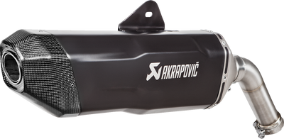 AKRAPOVIC Slip-On Line Muffler for BMW F850GS - Titanium Black, Part Number S-B9SO3-HFBFCTBL/1