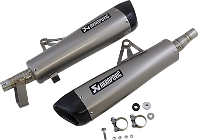 AKRAPOVIC Titanium Mufflers S-T12SO4-HCQT for Enhanced Motorcycle Performance